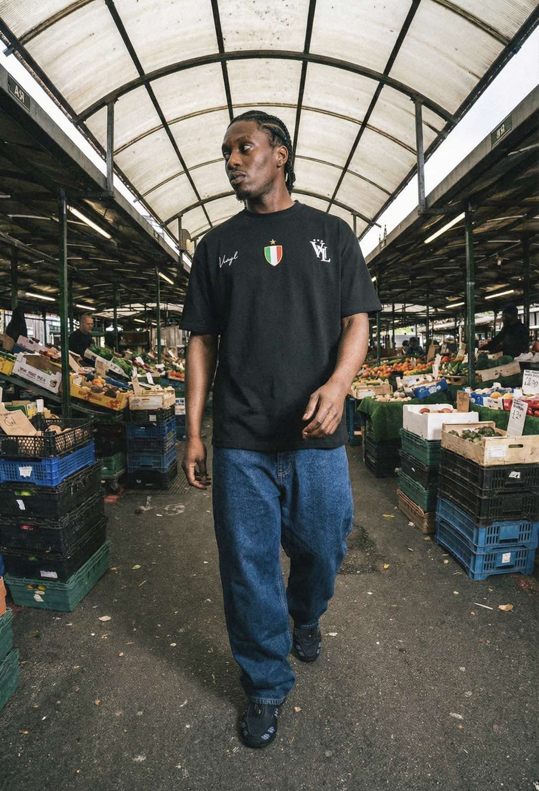 City boost t-shirt black - regular fit