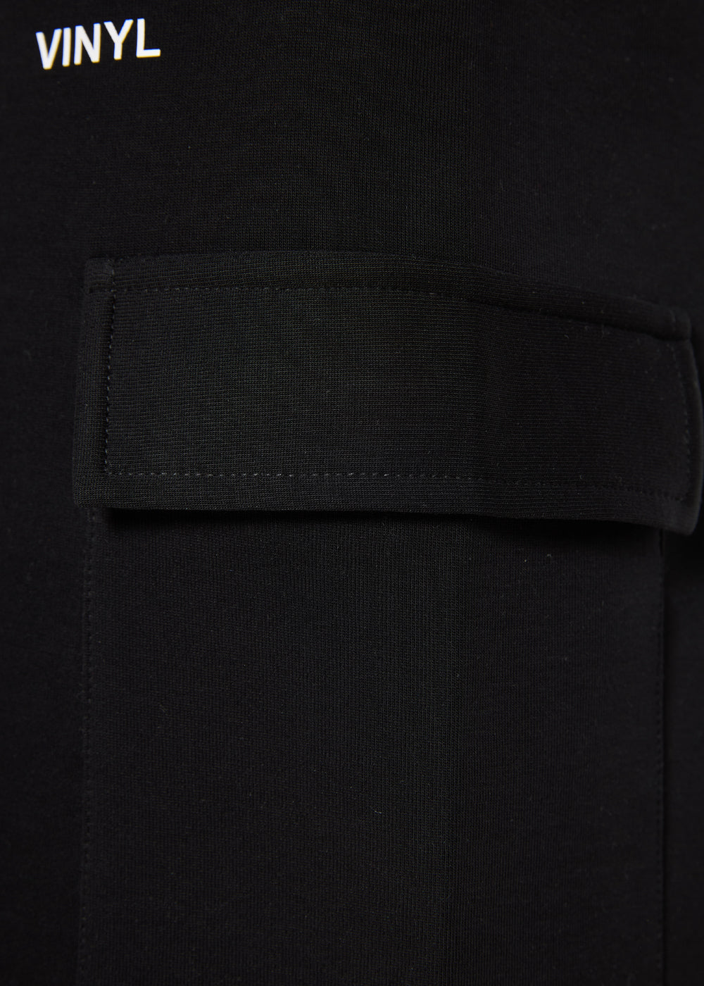 technical fleece cargo shorts black - relaxed fit
