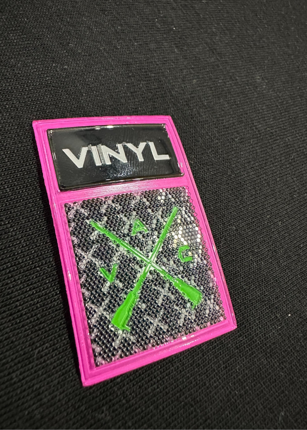 Vinyl μπλουζα μαυρη με 3d λογοτυπο cotton regular fit ανδρικη