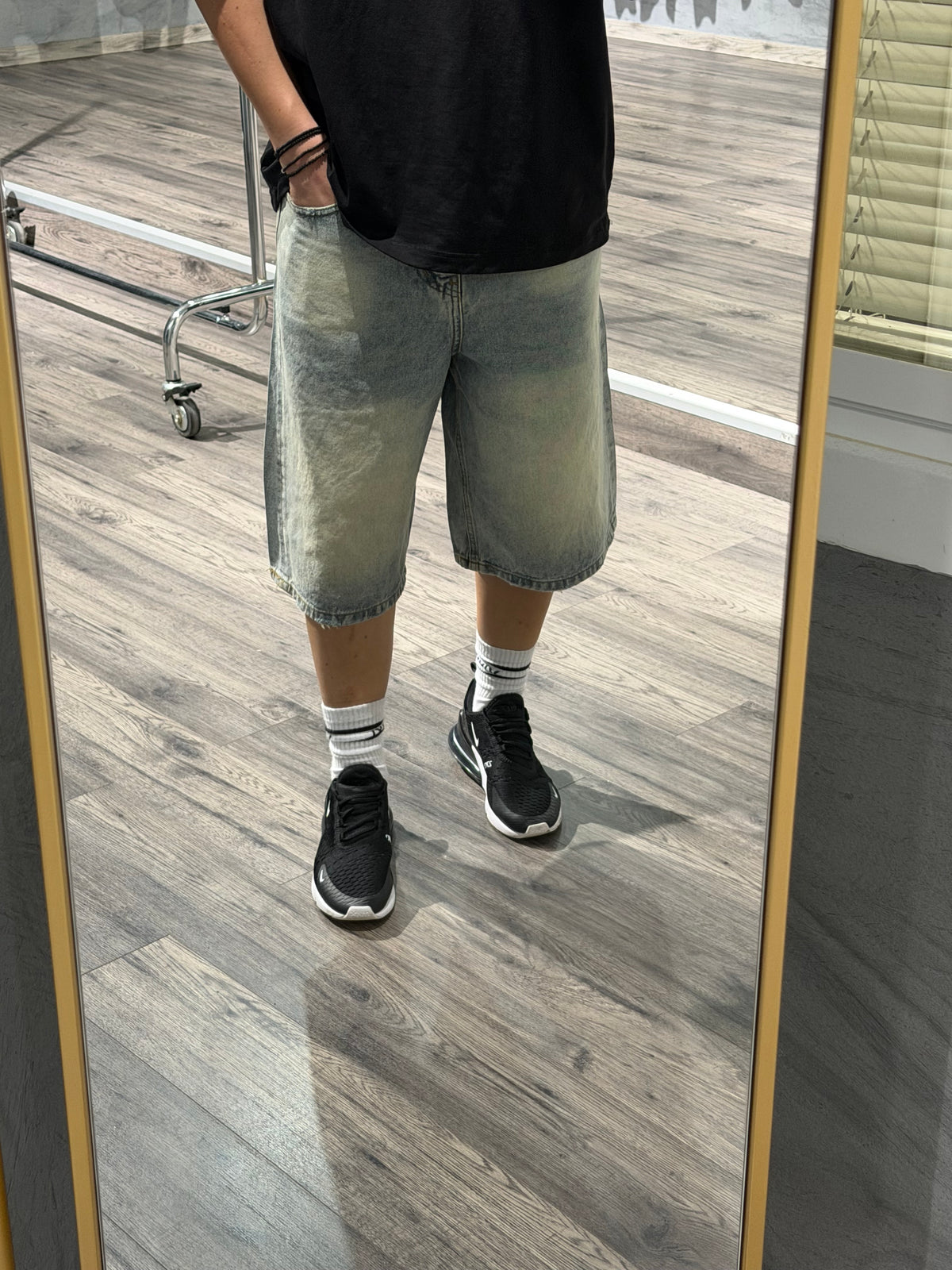Olive Baggy Shorts