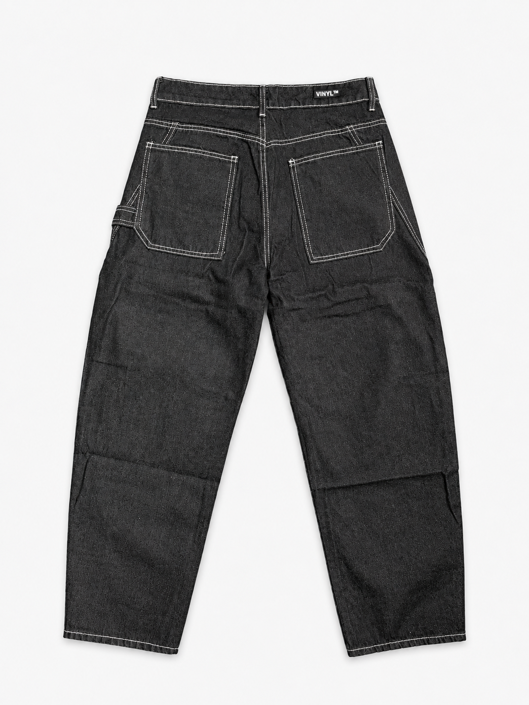 Contrast Baggy jeans black