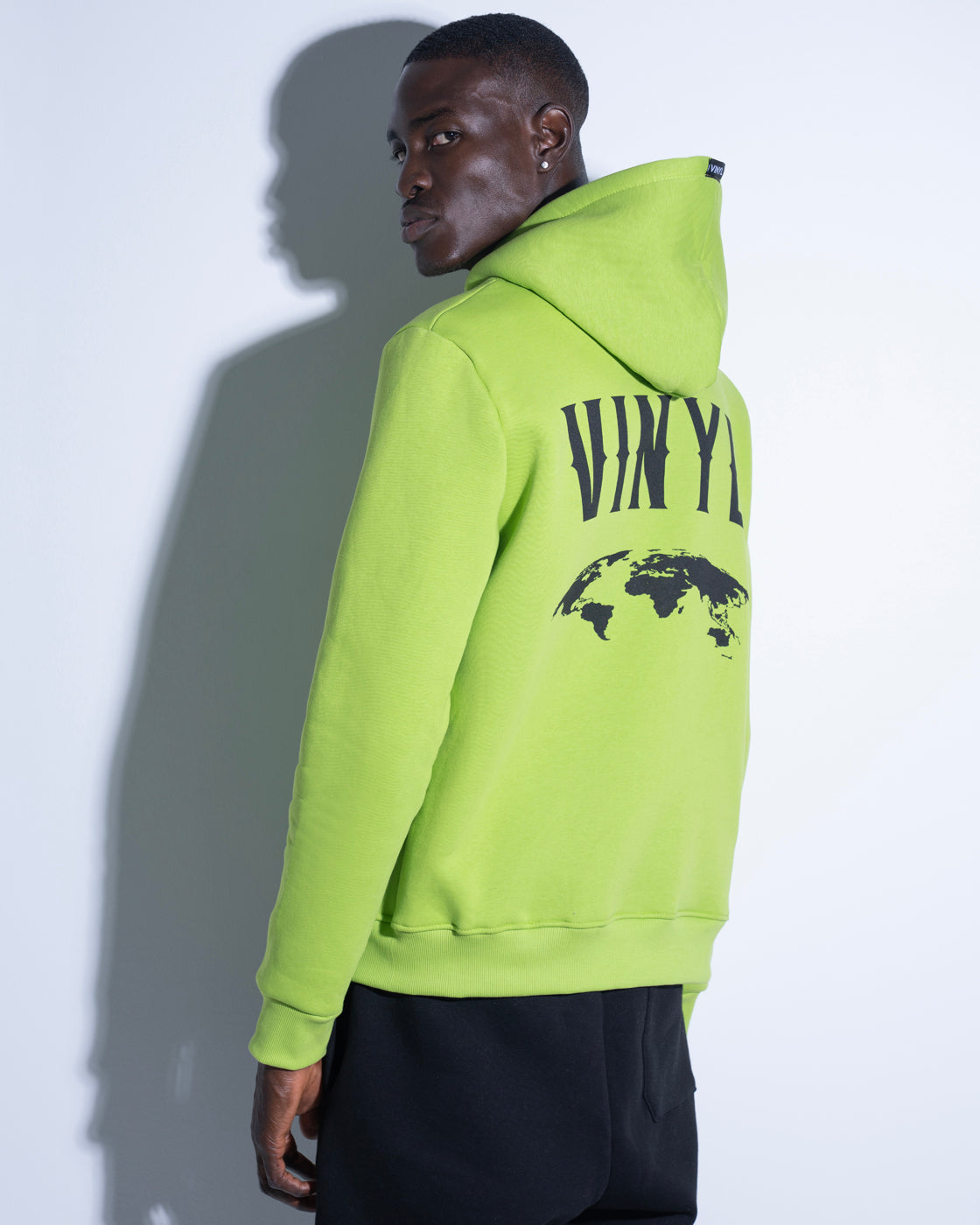Vinyl φουτερ με τυπωμα πρασινο cotton regulat fit ανδρικο