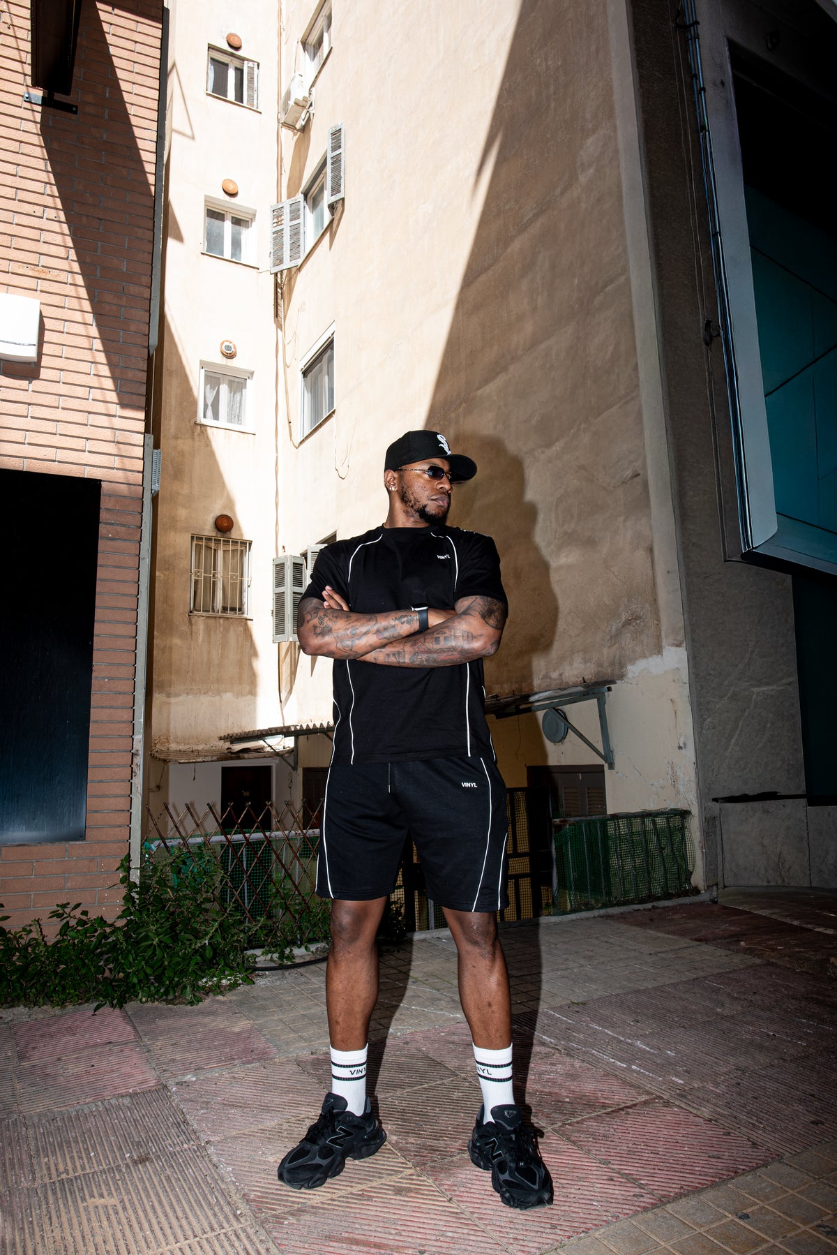 Urban line shorts black - regular fit