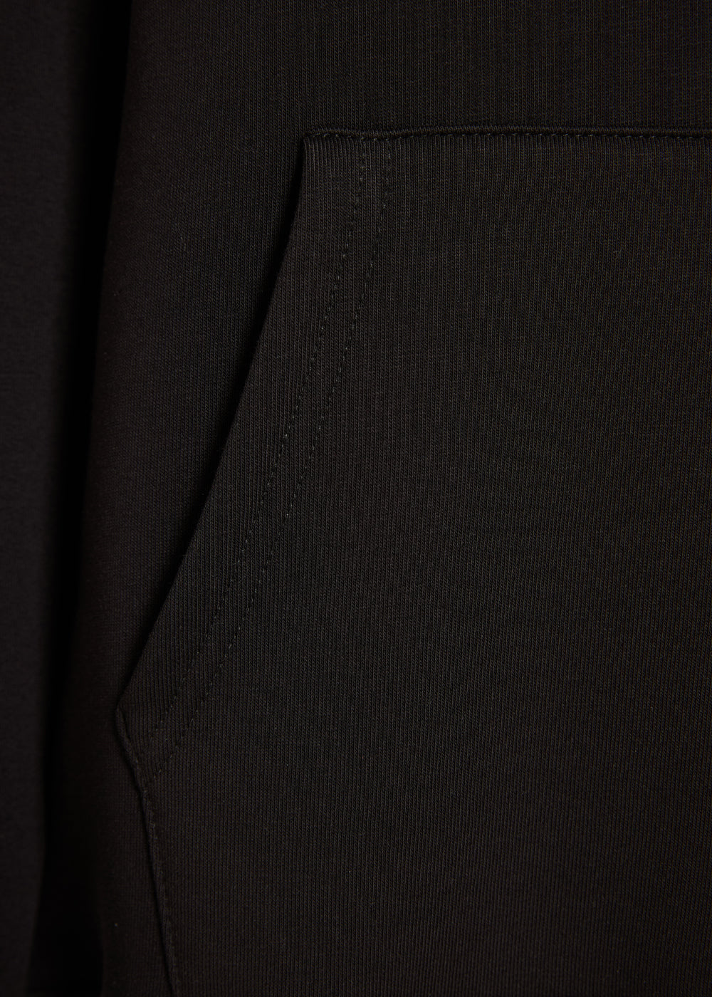 Vinyl sweatshirt black with print cotton regular fit - iconic sleeve hoodie