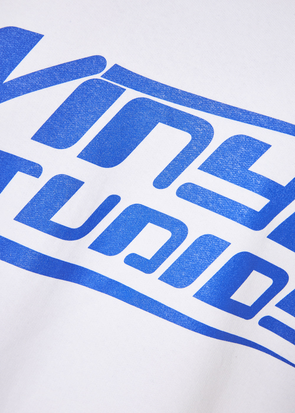 Vinyl sweatshirt white with print cotton oversized - studios v beat hoodie