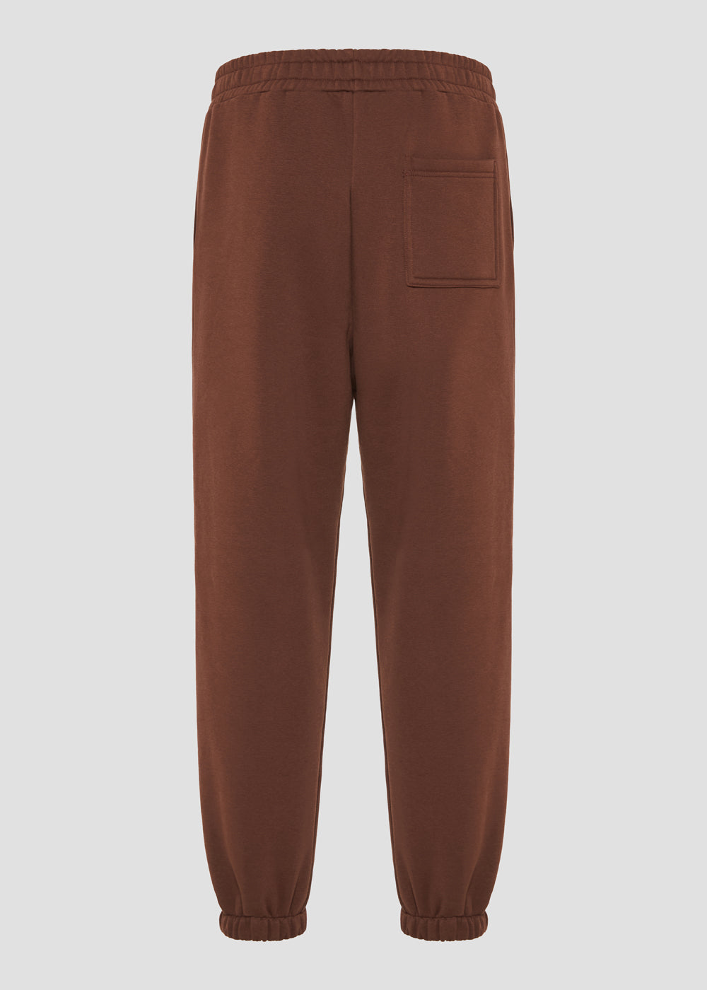 Vinyl sweatpants brown cotton relaxed fit - emblem sweatpants