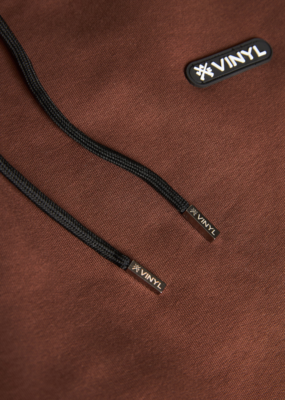Vinyl set of overalls brown cotton oversized fit - emblem brown set
