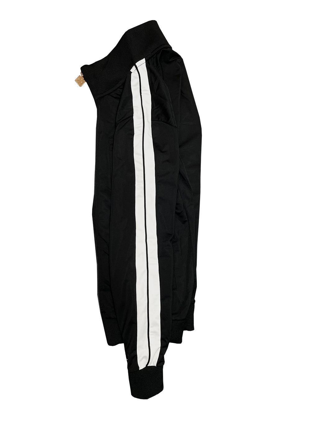 Vinyl jacket black polyester regular fit men's