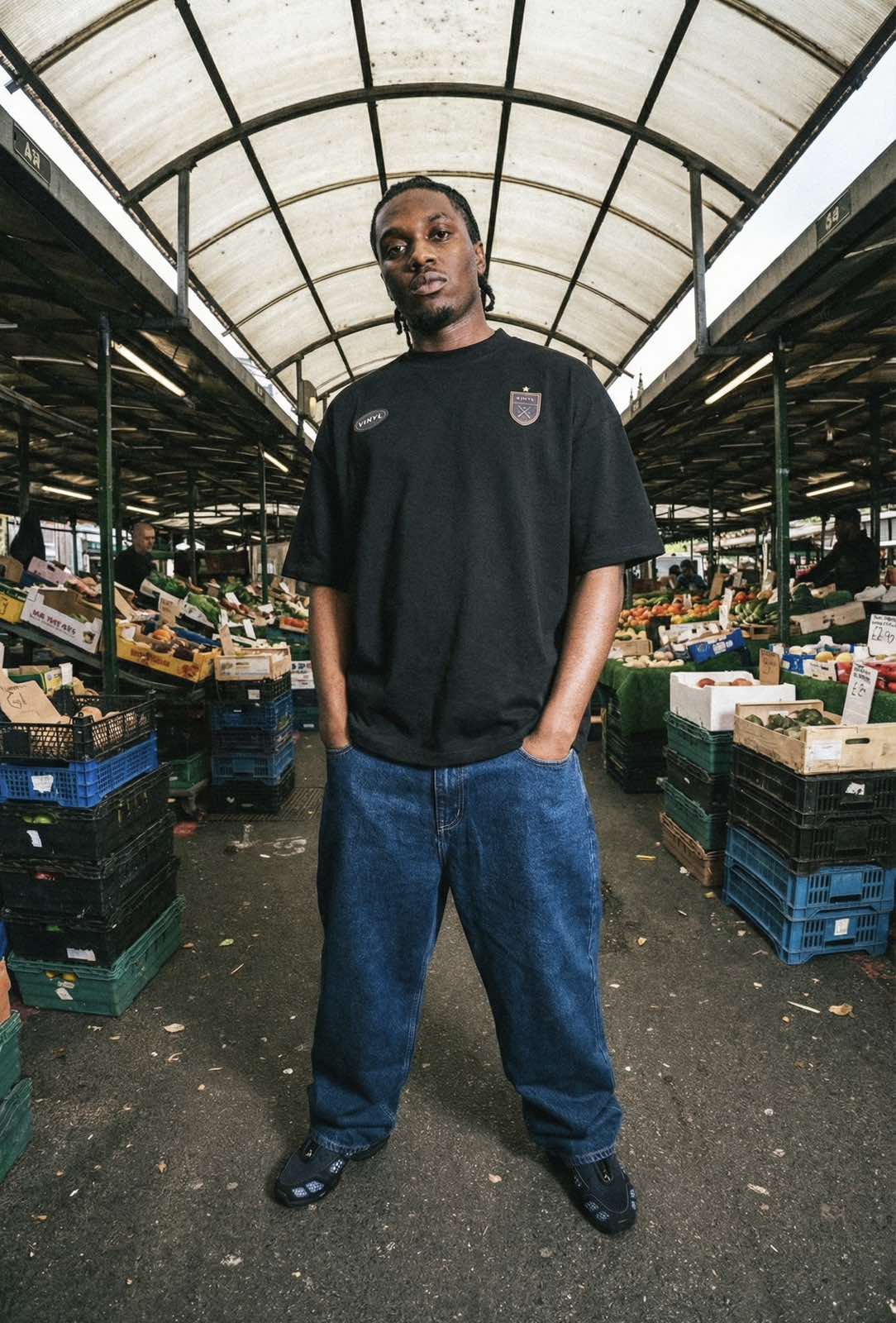 Prime horizon t-shirt black - oversized fit