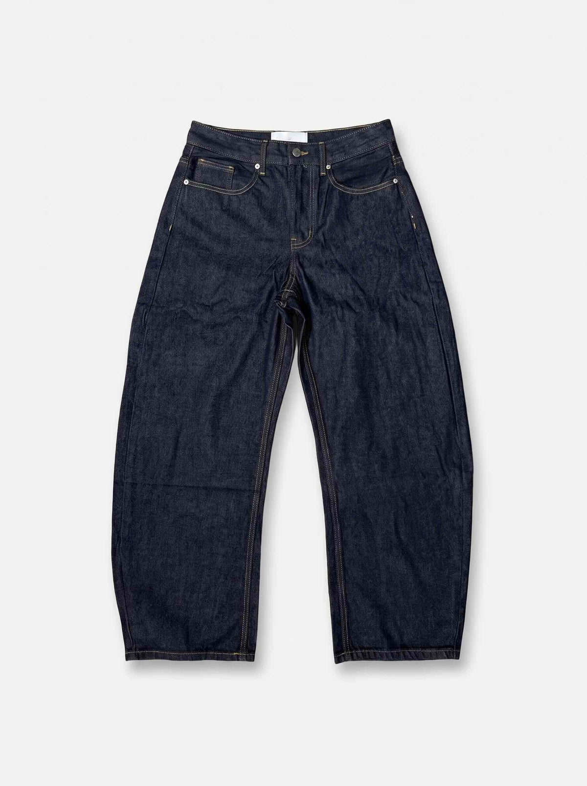 Baggy raw jeans indigo