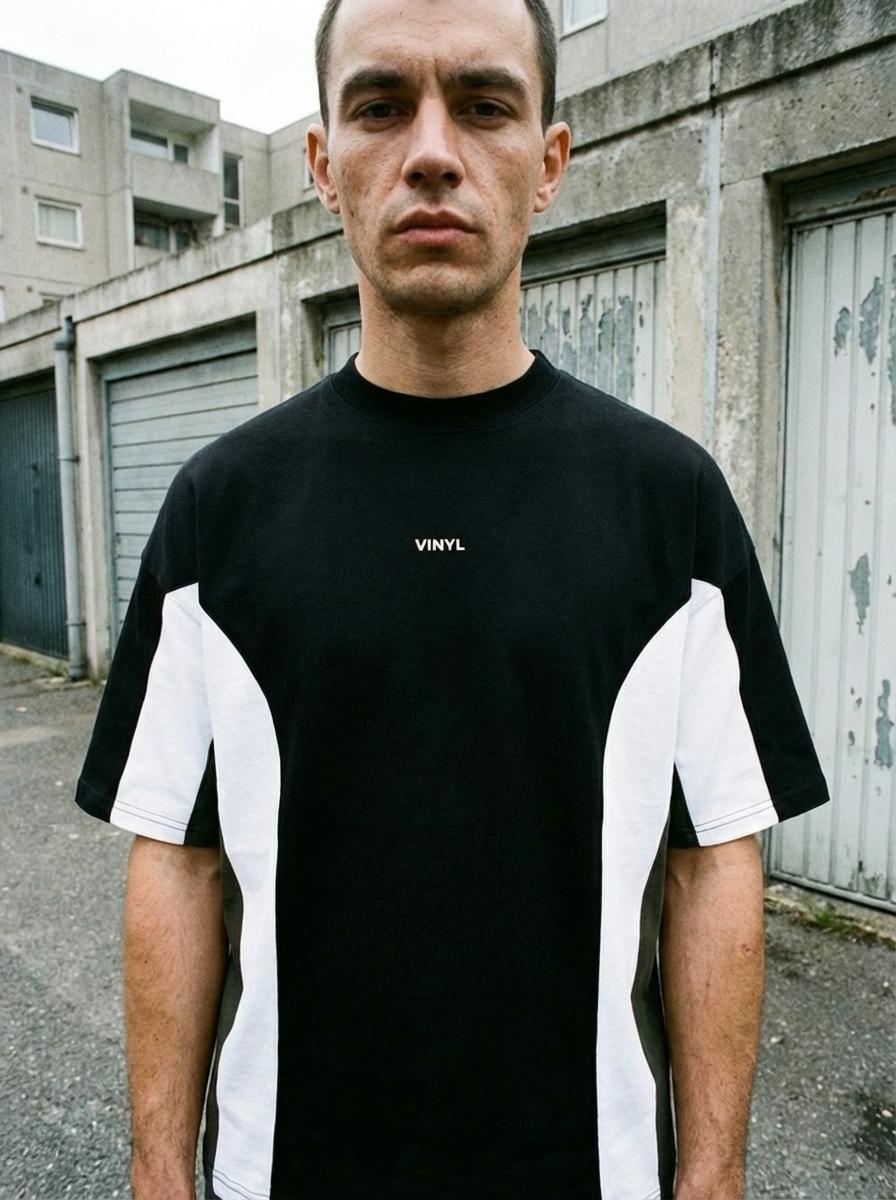 Fusion path t-shirt black - oversized fit