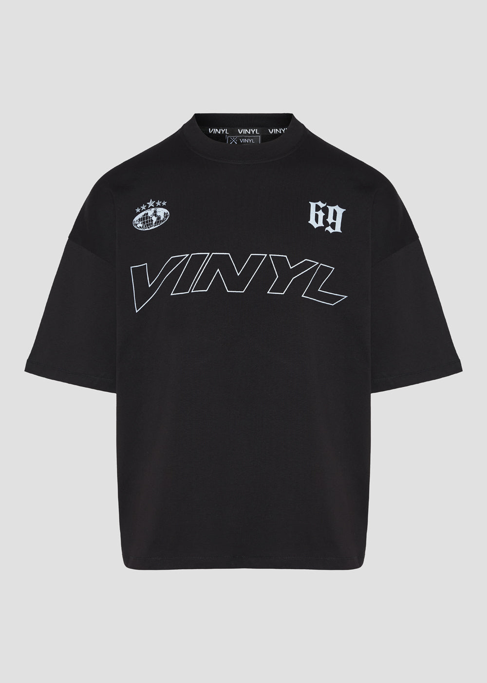Flow district t-shirt black - oversized fit