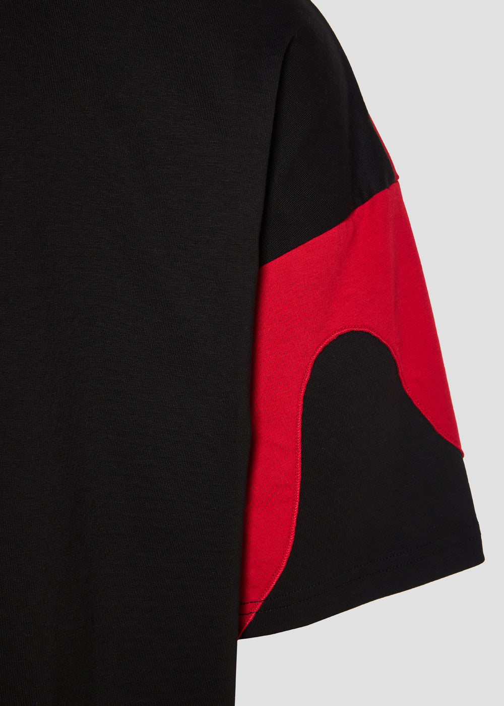 Momentum drift t-shirt black/red - oversized fit