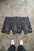 Jean cargo shorts - regular fit