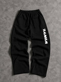 Classic printed pants black