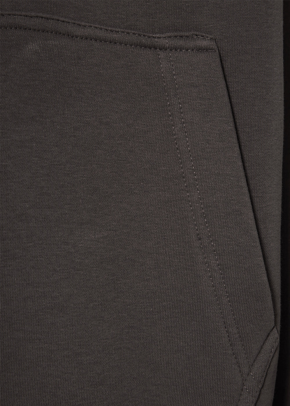 Vinyl jacket gray with rip trim cotton oversized - off duty zip hoodie