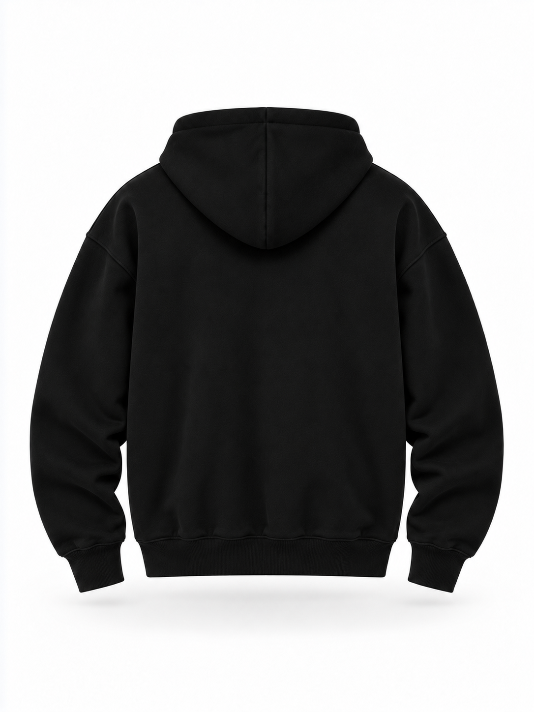 Urban zipped hoodie black