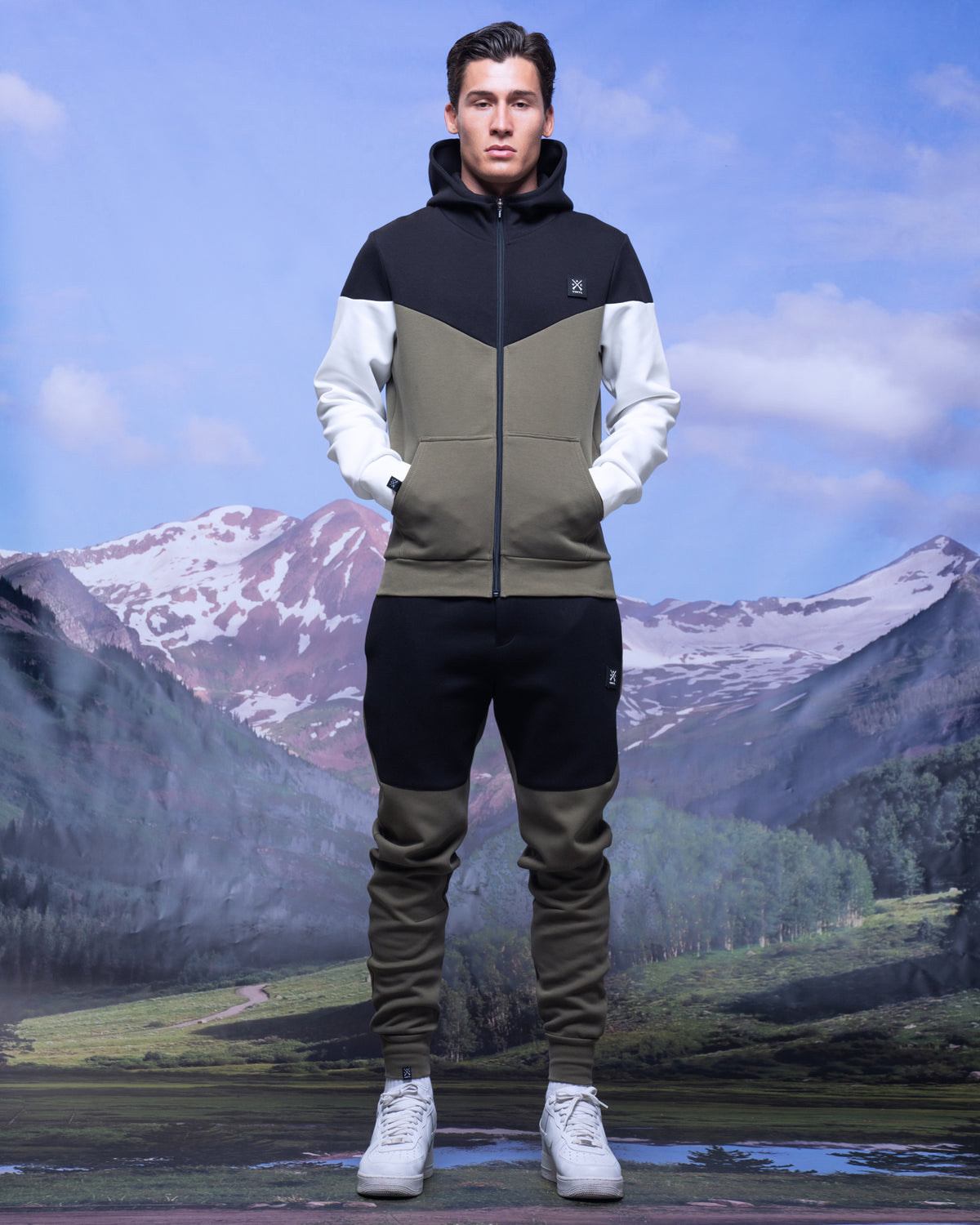 Vinyl jacket technical sweatshirt multicolor polyester regular fit - tech premium fabric multicolored jacket
