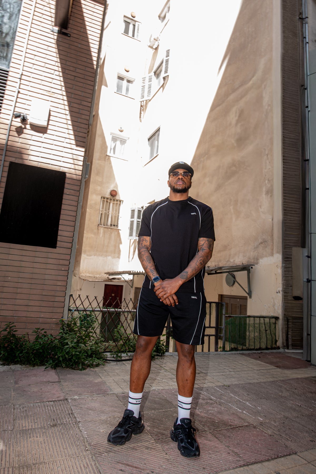 Urban line shorts black - regular fit