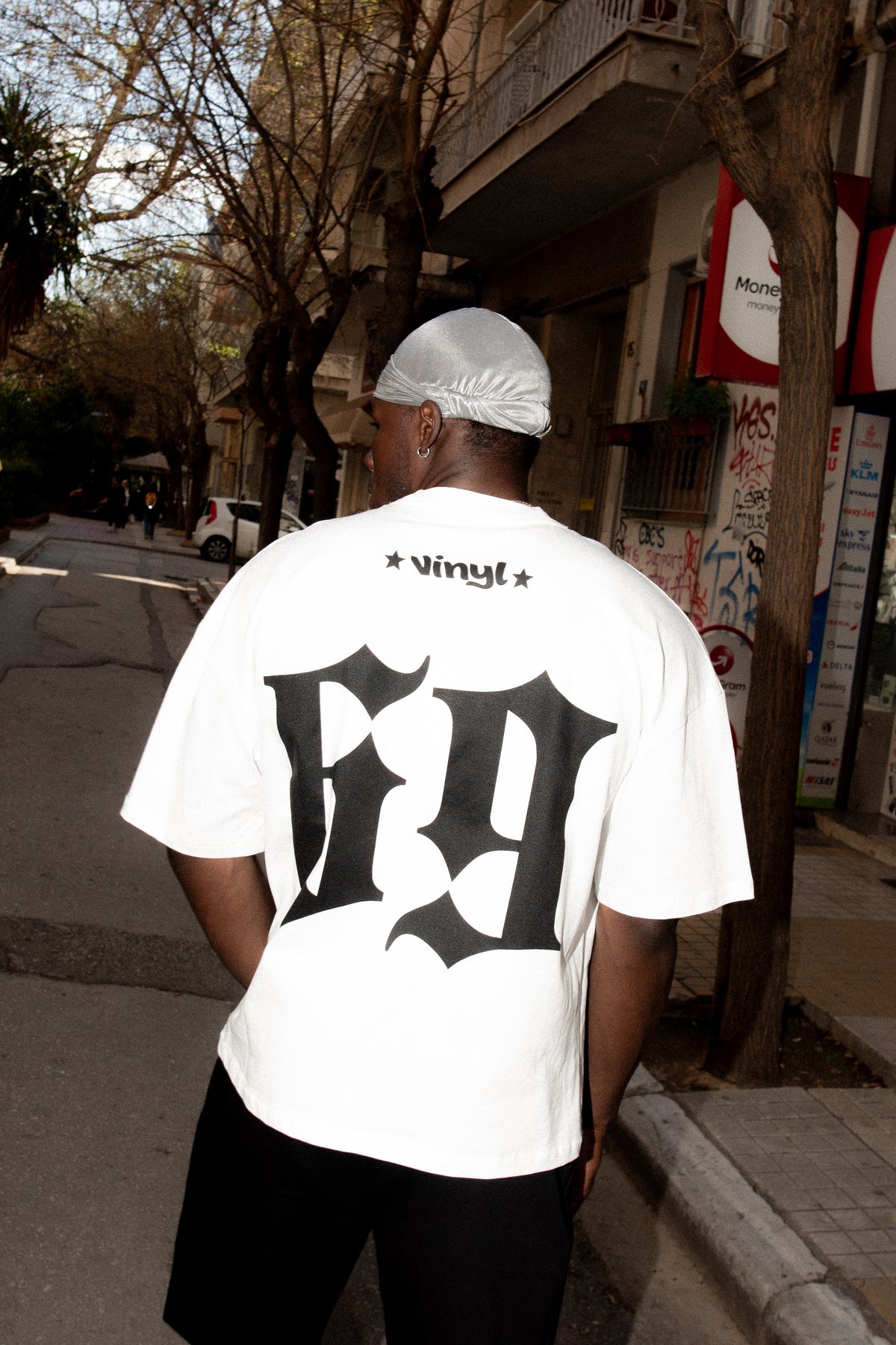 Flow district t-shirt white - oversized fit