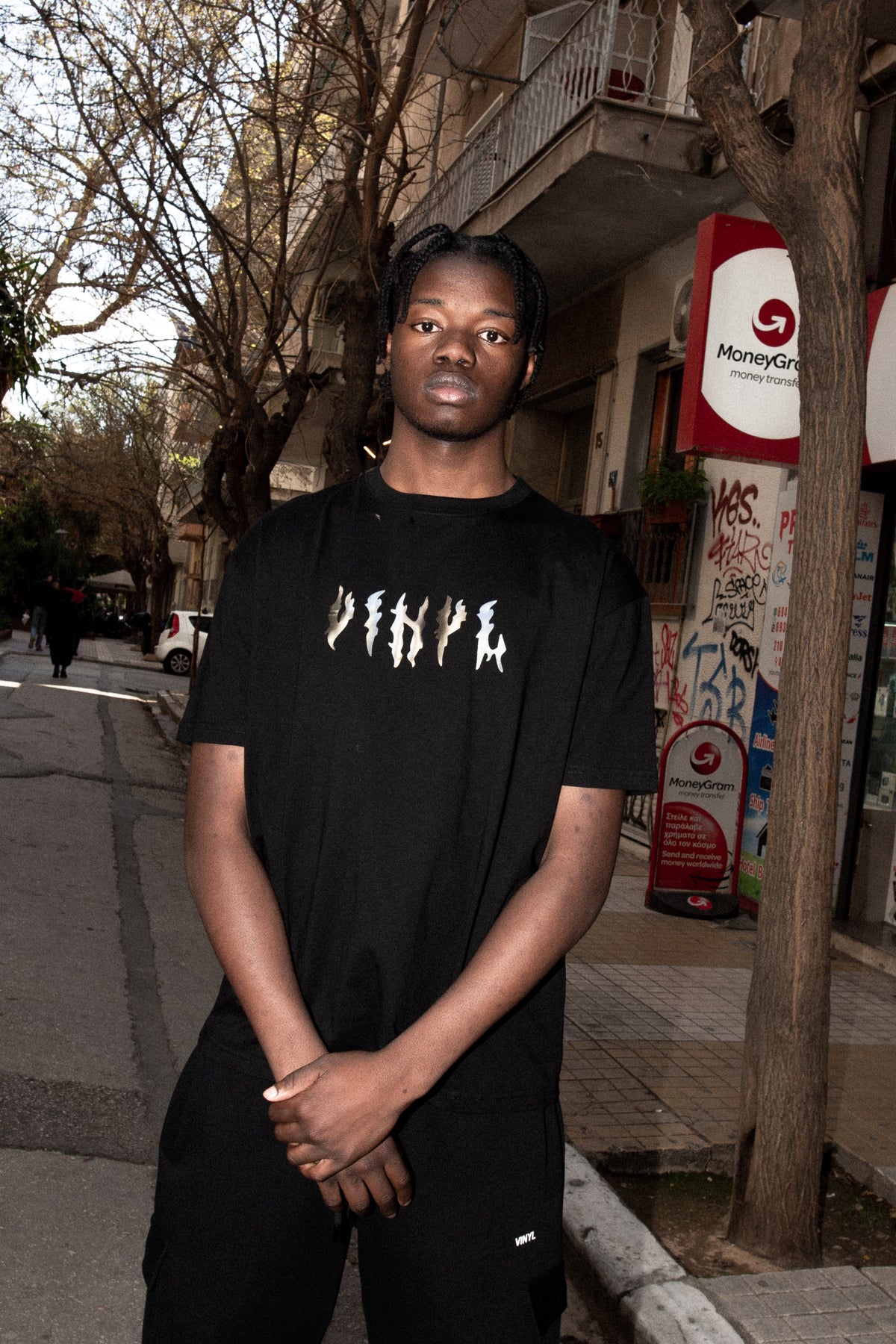 Urban echo t-shirt black - regular fit