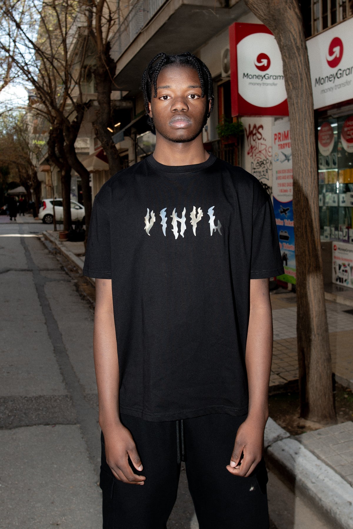Urban echo t-shirt black - regular fit