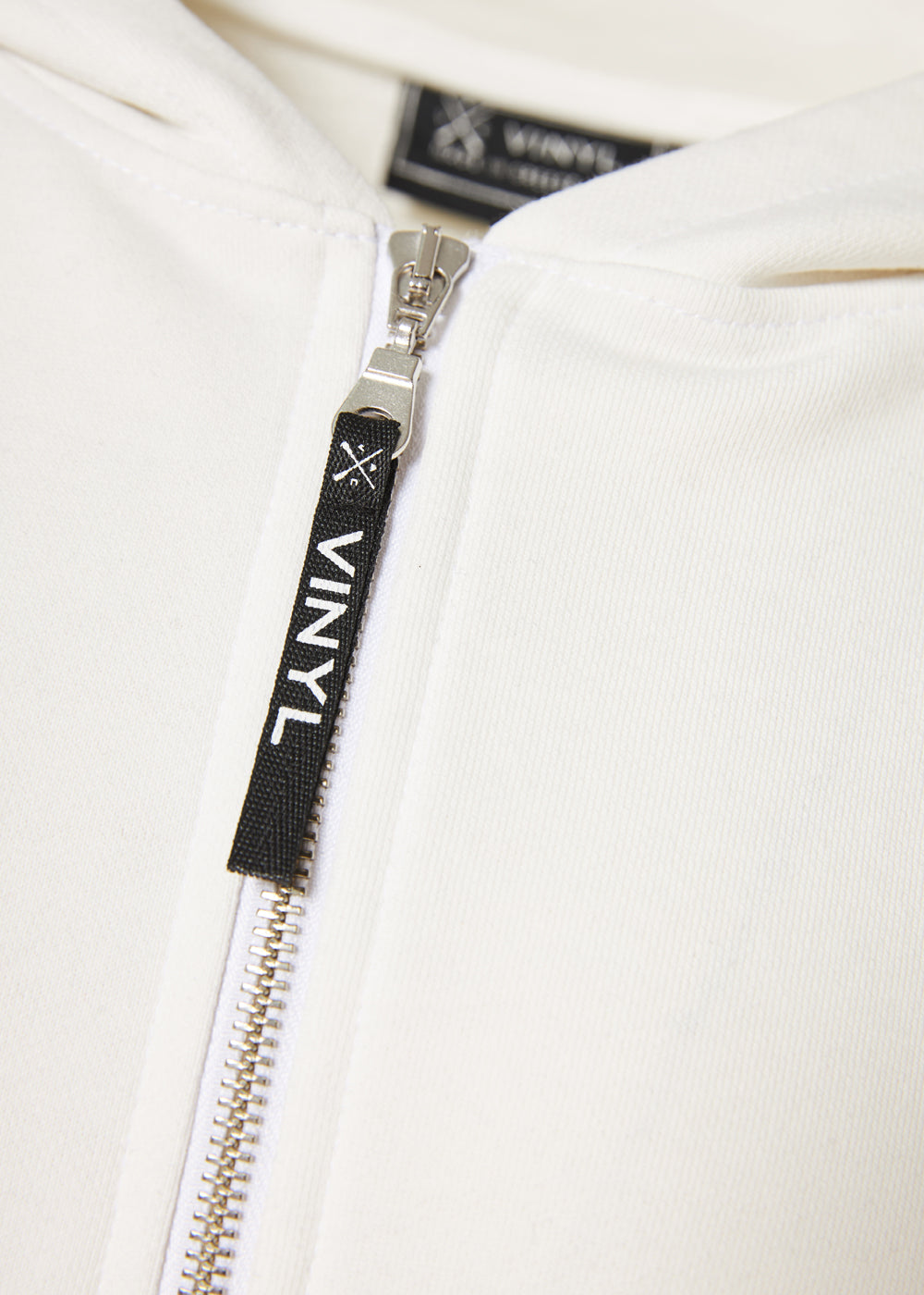 Vinyl jacket white premium cotton oversized - signature move jacket