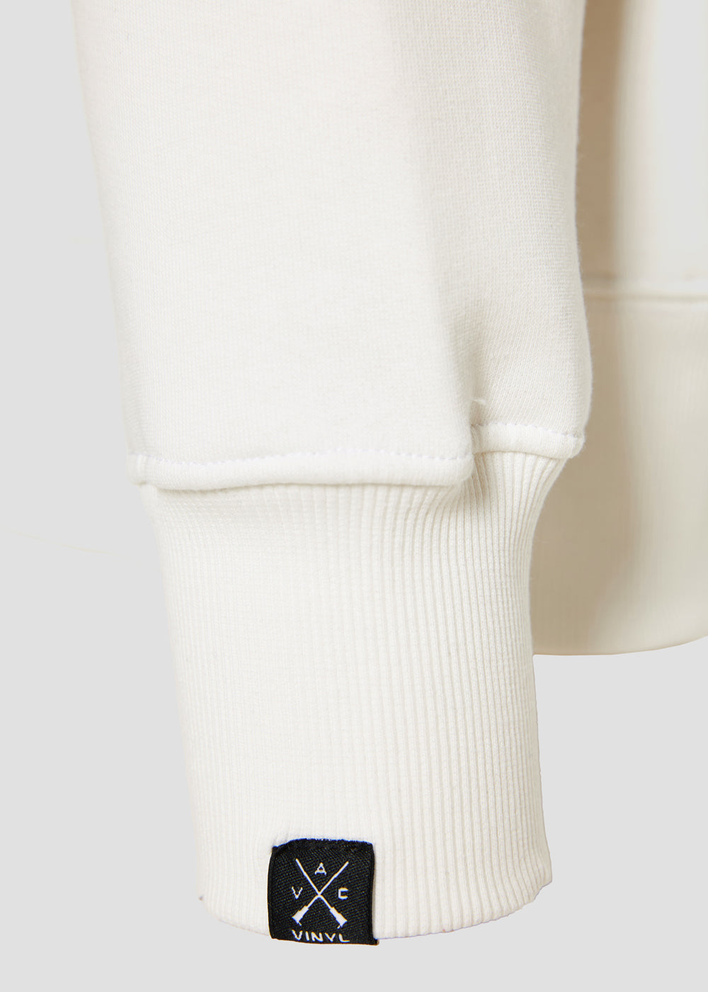 Vinyl white cardigan with ripped trim cotton oversized - off duty zip hoodie
