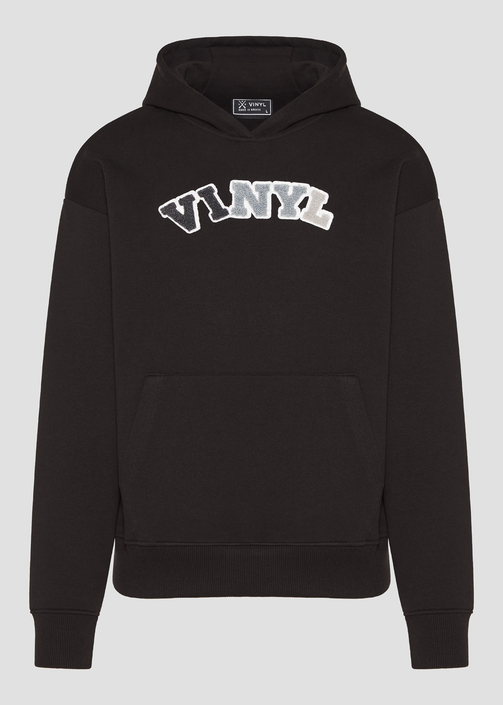 Vinyl μαυρο σετ με patch cotton regular fit - puff logo set