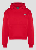 Vinyl φουτερ κοκκινο  cotton oversized - emblem hoodie