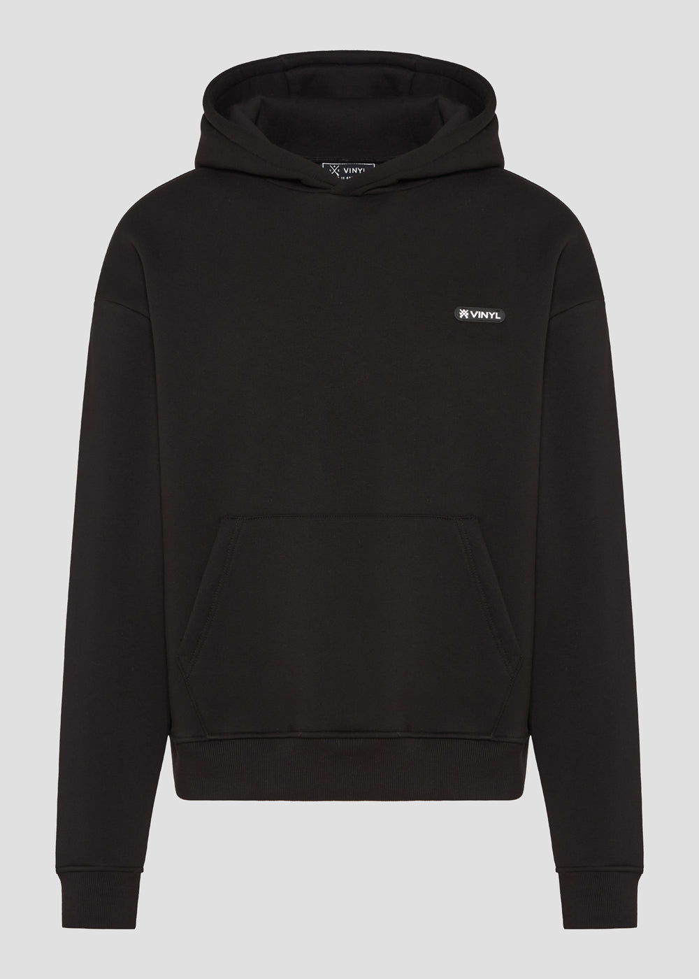 Vinyl σετ φορμας μαυρο cotton oversized fit - emblem black set
