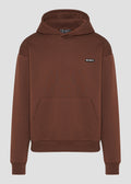 Vinyl sweatshirt brown cotton oversized - emblem hoodie