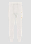 Vinyl φορμα παντελονι λευκό με τυπωμα cotton regular fit - cracked gold sweatpants