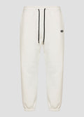 Vinyl φορμα παντελονι λευκό cotton relaxed fit - emblem sweatpants
