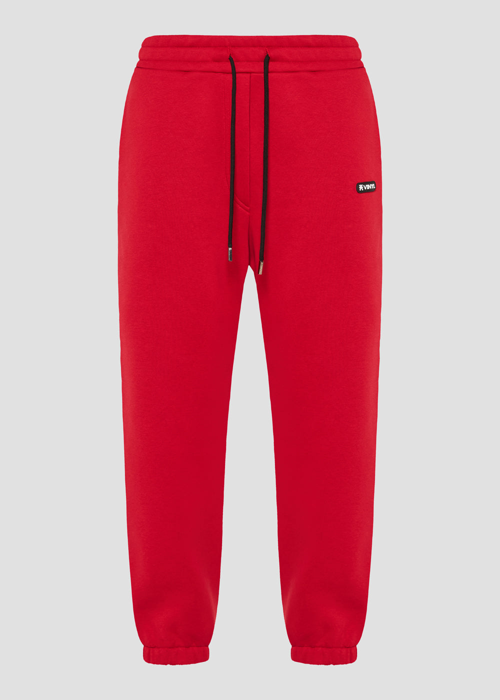 Vinyl φορμα παντελονι κοκκινο cotton relaxed fit - emblem sweatpants