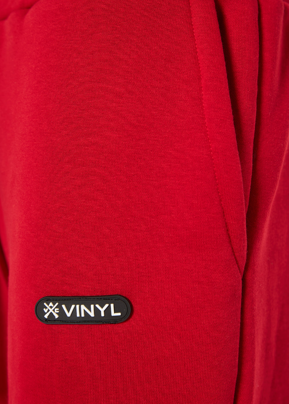 Vinyl σετ φορμας κοκκινο cotton oversized fit - emblem red set