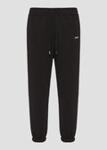 Vinyl φορμα παντελονι μαυρο cotton relaxed fit - emblem sweatpants