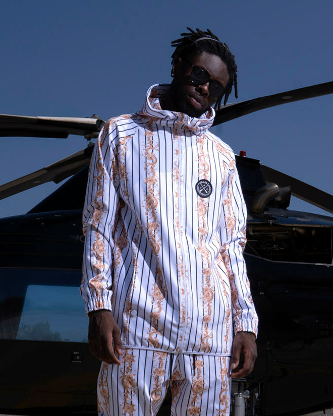Vinyl printed polyester regular fit men's cardigan
