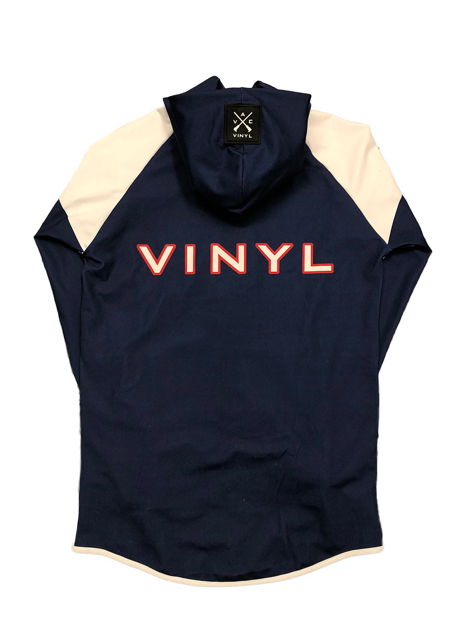 Vinyl ζακετα μπλε polyester regular fit ανδρικη