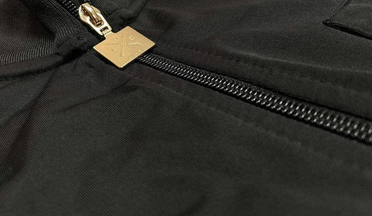 Vinyl ζακετα μαυρη polyester regular fit ανδρικη