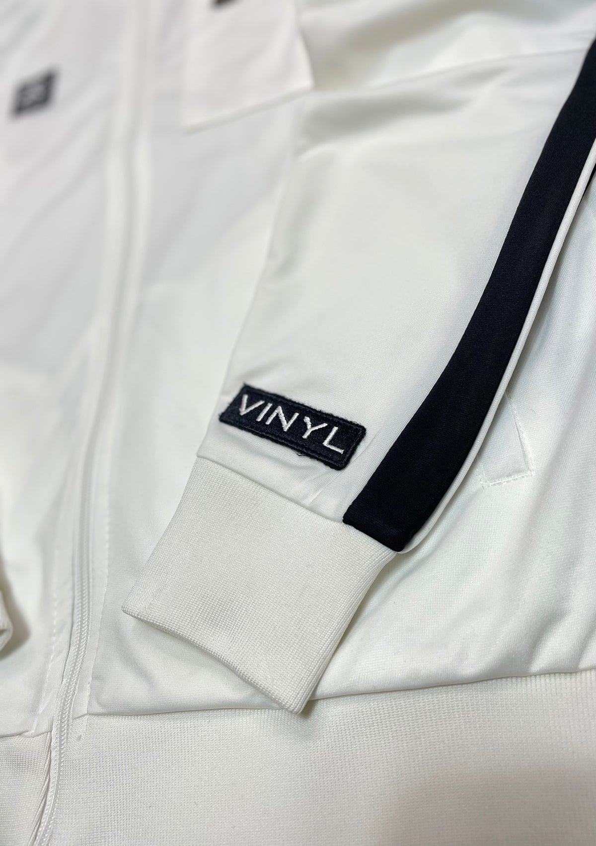 Vinyl ζακετα λευκη polyester regular fit ανδρικη