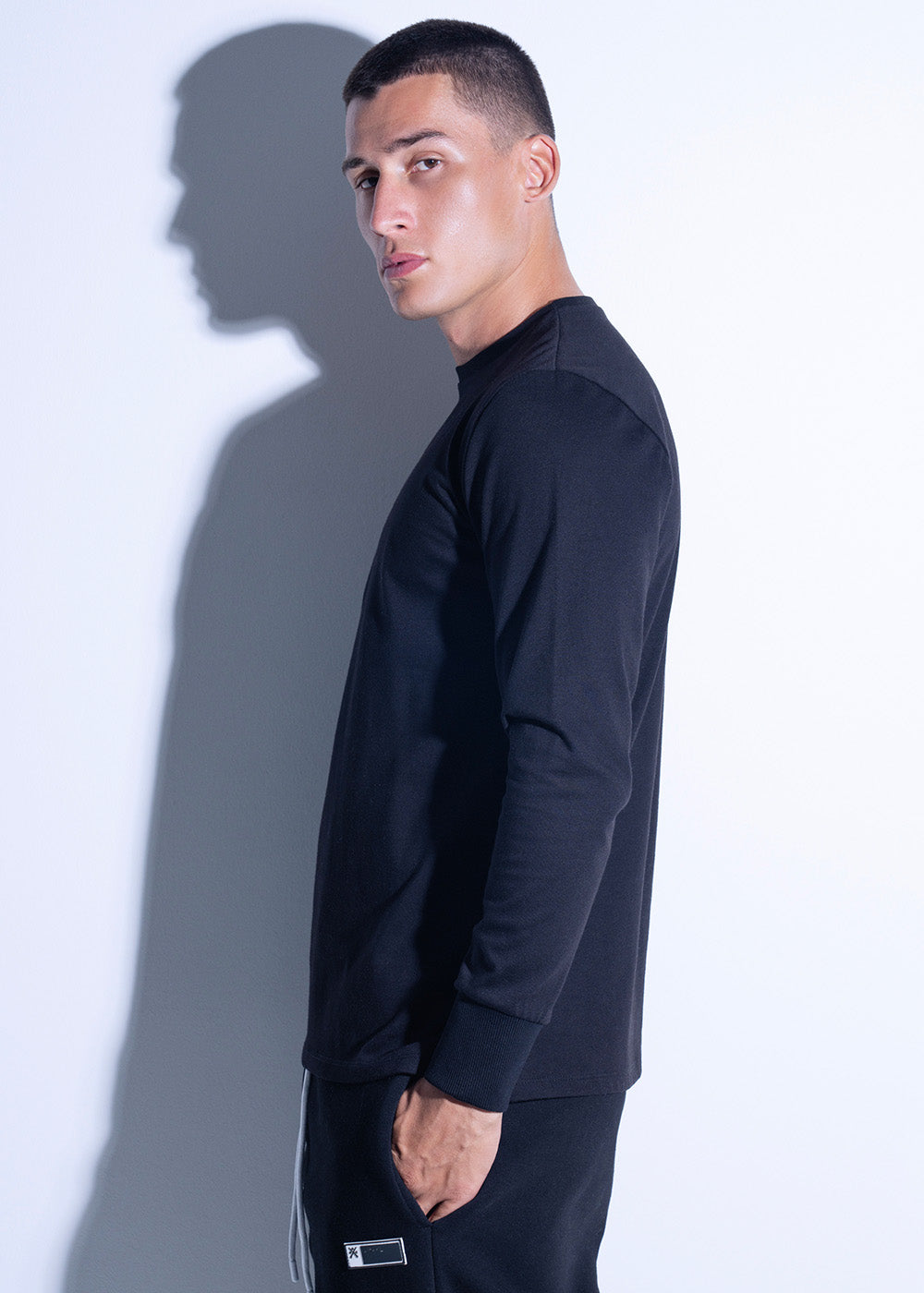 Vinyl μπλουζα μακρυμανικη cotton regular fit ανδρικη