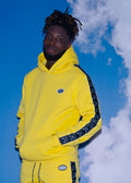 Vinyl φουτερ κιτρινο με τρεσα cotton regular fit ανδρικο